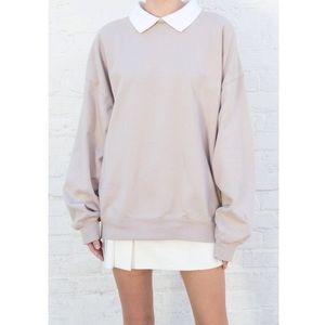 Erica Collar Sweatshirt - Brandy Melville